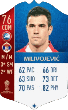 Multimedia Vídeo Juegos F I F A - Jugadores  cartas Serbia Luka Milivojevic 