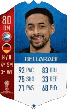 Multimedia Vídeo Juegos F I F A - Jugadores  cartas Alemania Karim Bellarabi 