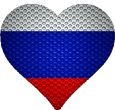 Bandiere Europa Russia Cuore 