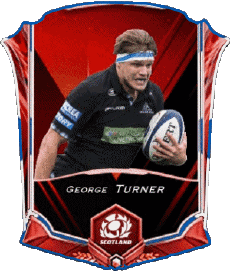 Sports Rugby - Joueurs Ecosse George Turner 