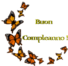 Messagi Italiano Buon Compleanno Farfalle 009 