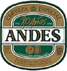 Getränke Bier Argentinien Andes Cerveza 