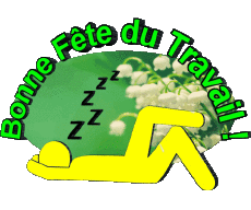 Nachrichten Französisch 1er Mai Bonne Fête du Travail 