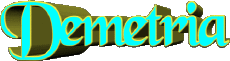 Vorname WEIBLICH - Spanien D Demetria 