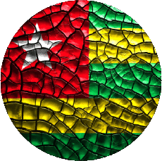 Drapeaux Afrique Togo Rond 