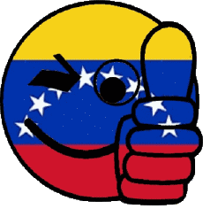 Fahnen Amerika Venezuela Smiley - OK 