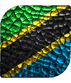 Flags Africa Tanzania Square 