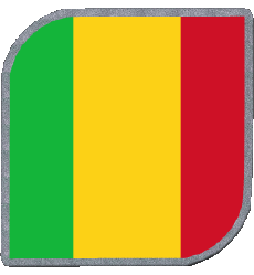 Drapeaux Afrique Mali Carré 