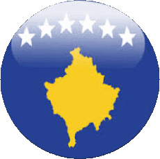 Flags Europe Kosovo Round 