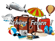 Messagi Tedesco Schöne Ferien Sfondo trasparente 27 