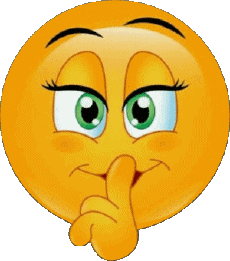 Messages Emoticônes Chut - Silence 