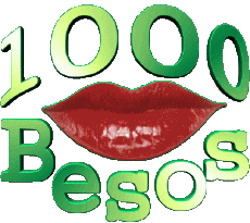 Messages Espagnol Besos 1000 