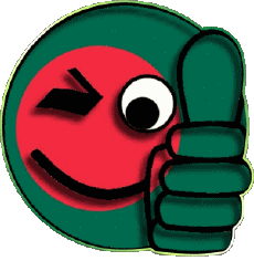 Bandiere Asia Bangladesh Faccina - OK 