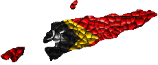 Flags Asia East Timor Map 