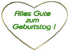 Messages German Alles Gute zum Geburtstag Herz 001 