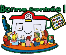 Nachrichten Französisch Bonne Rentrée Transparenter Hintergrund 07 