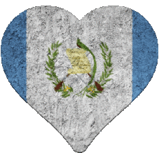 Banderas América Guatemala Corazón 