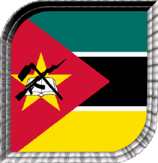 Bandiere Africa Mozambico Quadrato 