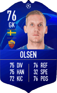 Multimedia Vídeo Juegos F I F A - Jugadores  cartas Suecia Robin Olsen 