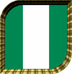 Flags Africa Nigeria Square 