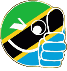 Drapeaux Afrique Tanzanie Smiley - OK 
