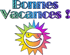 Messages French Bonnes Vacances Transparent Background 04 