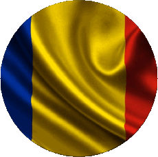 Drapeaux Europe Roumanie Rond 