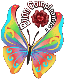 Messages Italian Buon Compleanno Farfalle Transparent Background 003 