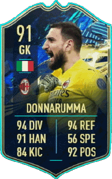 Multi Media Video Games F I F A - Card Players Italy Gianluigi Donnarumma 