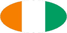 Banderas África Costa de Marfil Oval 01 