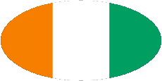 Flags Africa Ivory Coast Oval 01 