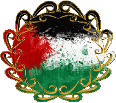Fahnen Asien Palästina Form 