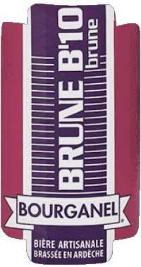 Brune B'10-Boissons Bières France Métropole Bourganel Brune B'10