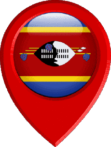 Bandiere Africa Eswatini Perno di posizione 