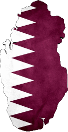 Banderas Asia Katar Mapa 
