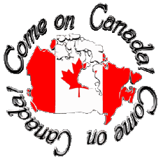 Nachrichten Englisch Come on Canada Map - Flag 