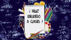 Nachrichten Spanisch Feliz Regreso a Clases Animierter Hintergrund 001 