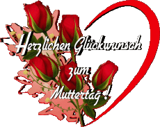 Messages Allemand Herzlichen Glückwunsch zum Muttertag 007 