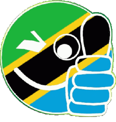 Drapeaux Afrique Tanzanie Smiley - OK 