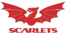 Sports Rugby Club Logo Pays de Galles Scarlets 