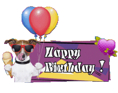 Nachrichten Englisch Happy Birthday Animals 006 