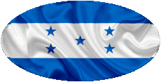 Bandiere America Honduras Ovale 