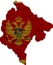 Bandiere Europa Montenegro Carta Geografica 