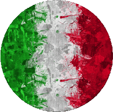 Drapeaux Europe Italie National Rond 