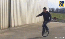 Humor -  Fun PEOPLE Unicycle Fail 