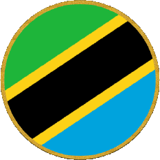 Bandiere Africa Tanzania Rond 