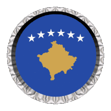 Bandiere Europa Kosovo Rotondo - Anelli 