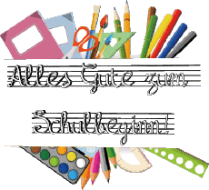 Messages Allemand Alles Gute zum Schulbeginn Fond Transparent 003 