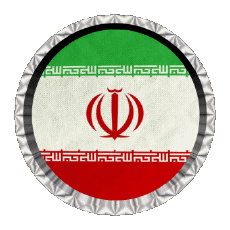 Bandiere Asia Iran Rotondo - Anelli 