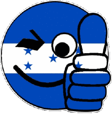 Flags America Honduras Smiley - OK 